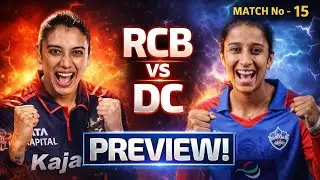 RCB-W vs DC-W Showdown 🔥 Match No. 15 | WPL 2026 Preview