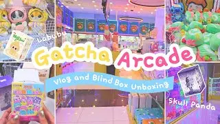 Gatcha Arcade Vlog and Blind Box Unboxing ✨🎀 What Did I win? #labubu #gatcha #skullpanda #blindbox