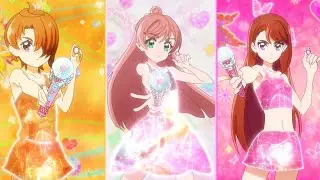 [1080p] Hirogaru Change! (Cure Prism, Cure Wing, Cure Butterfly Triple Transformation)