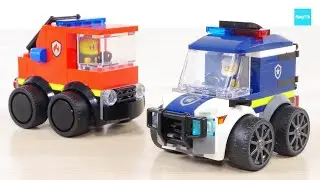 レゴ シティ ライドｰ ポリストラック 消防車 60481 60482 ／ LEGO City Rides &ndash; Police Truck & Fire Truck Speed build