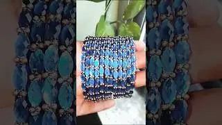 Trending Royal blue Raindrop bangles 💙🤌✨#royal #blue #rain #raindrops #bangles #trending #love