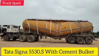 Tata 5530.S with Cement Bulker || #Cementbulker #bulker #bulkcarriers ##tatasigna #truckspark
