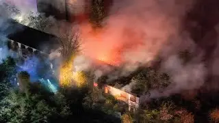 Пожар на большом пустующем складе, Франклин Тауншип, Нью-Джерси &mdash; 14.10.25