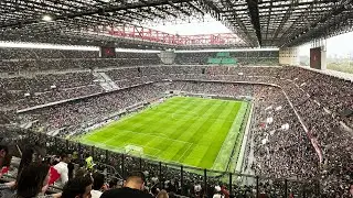 CRAZY ATMOSPHERE INSIDE MILAN'S SAN SIRO STADIUM - MILAN vs JUVE