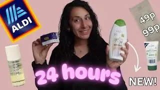 24 hours using ONLY ALDI beauty products! are they any good?