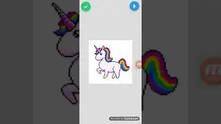 Rainbow Unicorn Pixel Tap Coloring App 4-16-20 🌈🦄