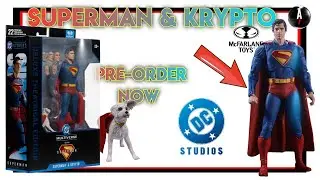 McFarlane Toys Studios SUPERMAN & KRYPTO Deluxe Theatrical Edition Action Figure (Pre-order)