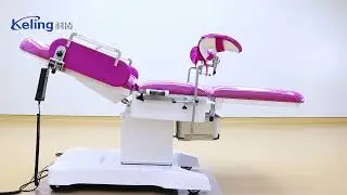 KL 2F Medical Electric Gynaecology Table Obstetric Delivery Bed Folding Examination Bed Keling