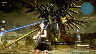 Final Fantasy XV - Comrades -  Iris Amicitia vs Bahamut (Lv.99) Boss Fight