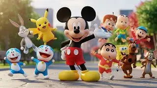 &ldquo;10 Most Famous Cartoon Characters in 3D Realistic World! | Mickey, Pikachu, Bugs Bunny & More&rdquo;