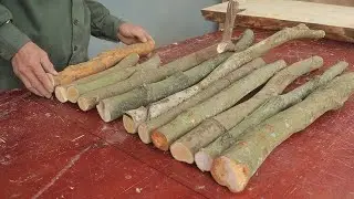 Simple But Amazing Woodworkingl // Create A Natural Chair From Solid Wood And Discarded Wood Parts