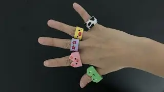 Origami Paper Ring Cute Frog&Pig&hearts;&hearts;&hearts;How to Fold-Paper Ring