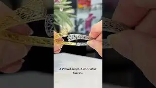 Open Hinge Dual Tone Bangle