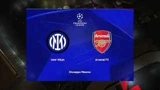 Inter Milan vs Arsenal | Giuseppe Meazza Stadium | 2025-26 UEFA Champions League | PES 2021