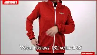 d&aacute;msk&yacute; svetr nordblanc windwall nbwfl5360 sytě červen&aacute;