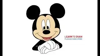 How To Draw Mickey Mouse Face Step By Step Easy For Kids