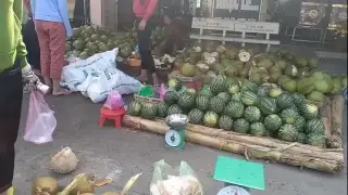 New Lunar Year 2019 - Going to Tet market in the countryside of Vietnam