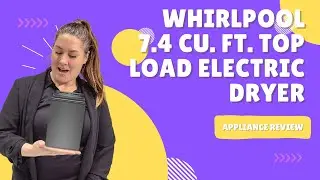 Whirlpool 7.4 cu. ft. Top Load Electric Dryer | Efficient Drying with Advanced Moisture Sensing!