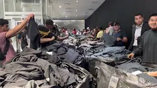 Flea Market Meets High Fashion: The Yeezy Gap Balenciaga Drop at The Gap at Times Square NYC