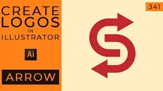 Letter arrow logo design in Illustrator