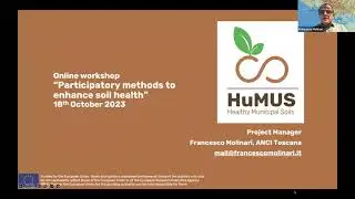 HuMUS Project Webinar: Participatory methods to enhance soil health, 19 October 2023