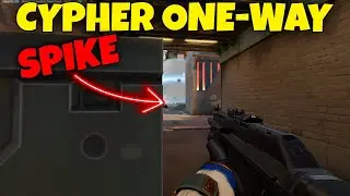 Cypher One Way Smoke on split | Cypher Valorant | Valorant