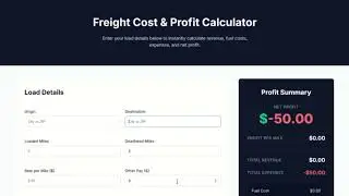 Freight CalculatorCalculate mileage, fuel costs, and net profit per load instantly.aprnews365