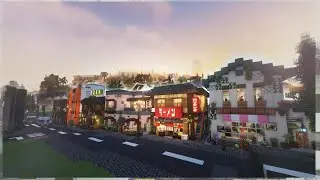 ЯПОНСКИЙ ГОРОД В МАЙНКРАФТЕ ОБЗОР КАРТЫ [Okonomi Island]