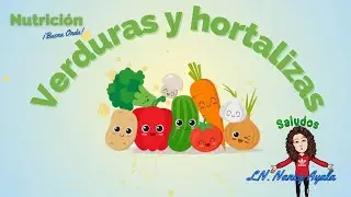 Subgrupo de las verduras y hortalizas, nutrición y alimentación saludable para niños.