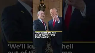 &lsquo;We&rsquo;ll knock the hell out of them&rsquo;: Trump threatens Iran | AJ #shorts
