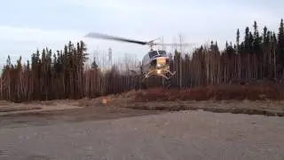 Bell 205 landing