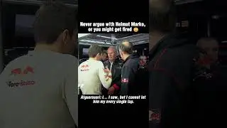 Never argue with Helmut Marko, or you might get fired 😐