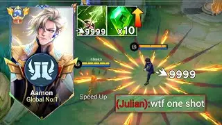 GLOBAL AAMON BEST 1 SHOT BUILD & EMBLEM 2025!! (100% BROKEN)