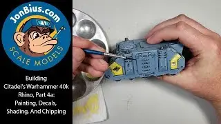 Building Citadel's Warhammer 40k Rhino, Part 4a: Painting, Decals, Shading, And Chipping