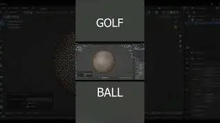 Golf ball in the blender timelapse tutorial #blender #3d #golf #ball #modeling