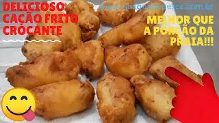 CAÇÃO FRITO COM CASQUINHA CROCANTE - Dica do Pescador - Delicioso! Fácil de Fazer!