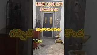 3BHK brand new 1500 sft Gachibowli Mani Konda.9010985102