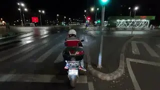 HUGE Looping Boulevard in east Bucharest, Romania at night [4K60FPS] [Ambient Sound]