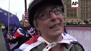 Angry scenes as rival Brexit groups protest