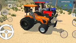 Indian Bus vs Mud Trap!Epic JCB & Tractor Rescue 🔥 #jcb #tractor #gameplay 