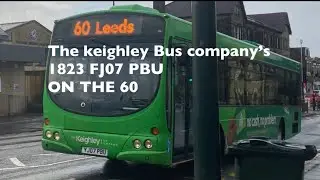 The keighley Bus company&rsquo;s Volvo B7RLE (1823 YJ07 PBU) On the 60 #busride #Volvo 