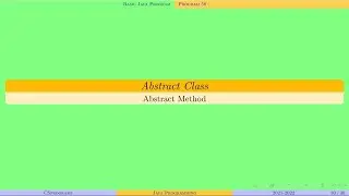 Abstract Class | Abstract Method | Java Programming | Program 58