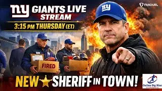 New York Giants John Harbaugh Cleaning House! Live Today 3:15pm (EST)