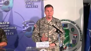 LANDCOM CORPS COMMANDERS' CONFERENCE II/2014 - COM LANDCOM & COM NRDC-GREECE Interview