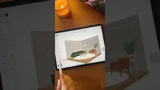 3D room design in uMake App on iPad Pro | Interior Design | 3D model on iPad | Architectural Design