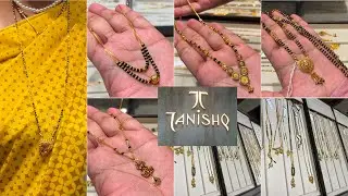 Tanishq 3 Grams Onwards New Modern and Trendy Lightweight Gold Short and Long Mangalsutra Designs