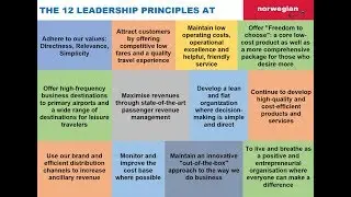 12 Leadership Principles at Norwegian via Bj&oslash;rn Kjos