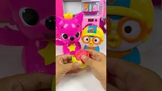 Pinkfong And Pororo Eating Orange Set Toys Kitchen, Satisfying With Zenni ASMR Videos Unboxing