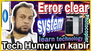 Konica Minolta Bizhub system error clear c258 c308 c368 c454 c554 c454e c554e c250i c300i #konica