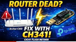 Fixed! Bricked TP-Link Archer C60 WiFi Router Using CH341A Programmer | OpenWRT & DDWRT Bricked